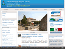 Tablet Screenshot of comune.cappellamaggiore.tv.it